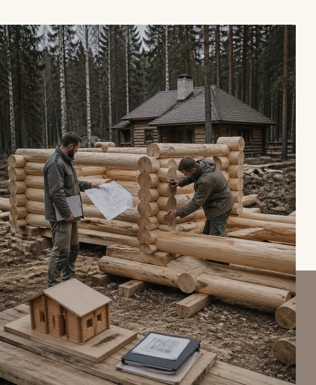 Проектирование и строительство домов из бревна в Муравленке